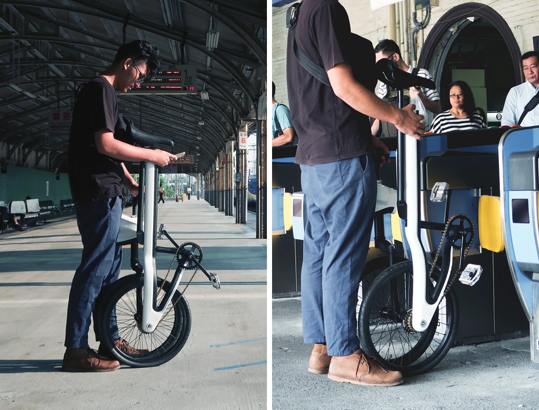 通勤自行车，滑动座椅就可折叠伸展