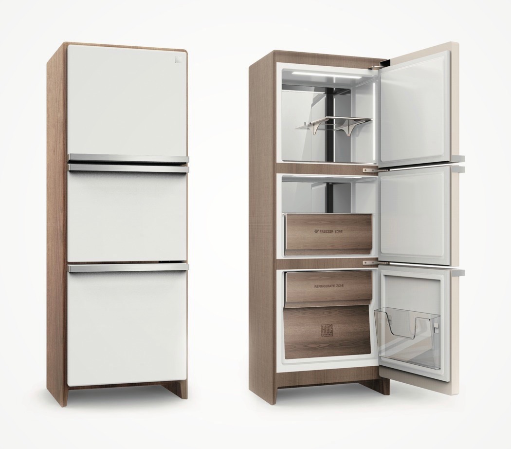 一个满足你胃口的衣橱，旨在模仿传统家具的外观