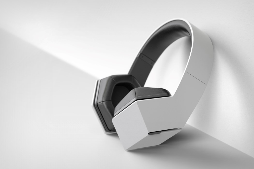 六边形概念耳机,简约双功能设计