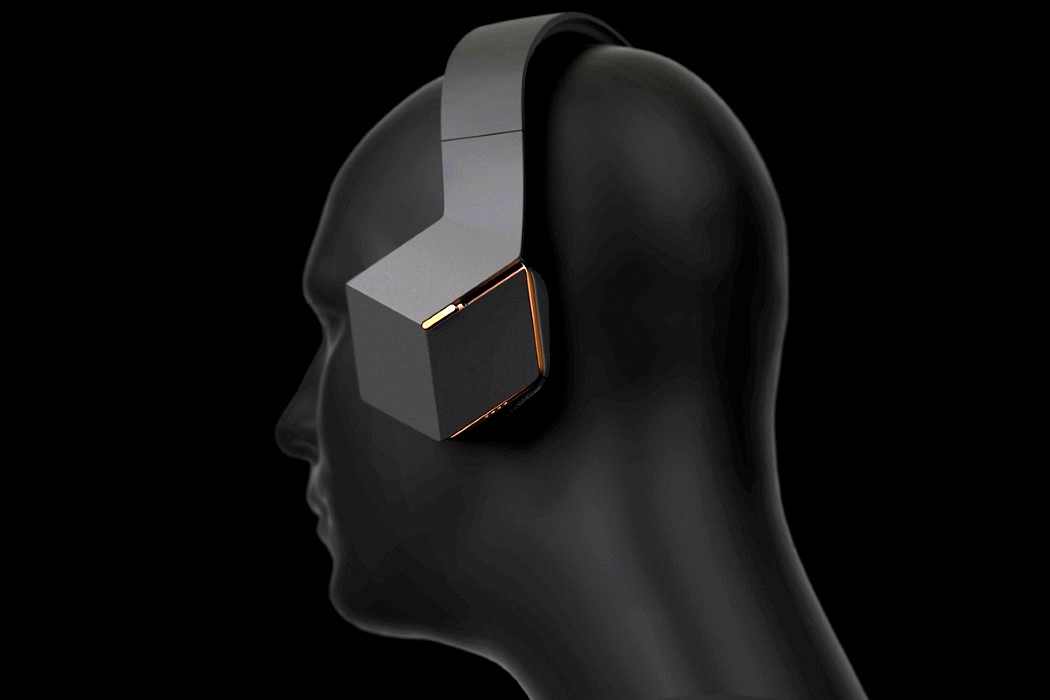 六边形概念耳机,简约双功能设计