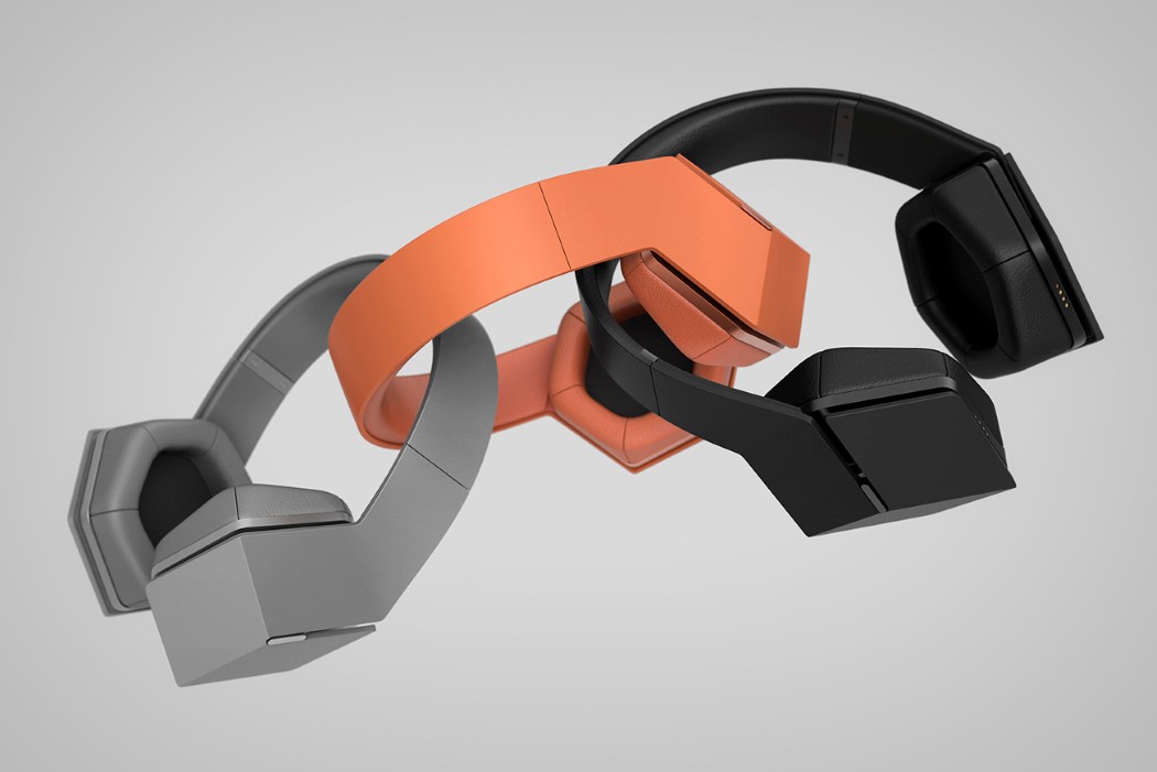 六边形概念耳机,简约双功能设计