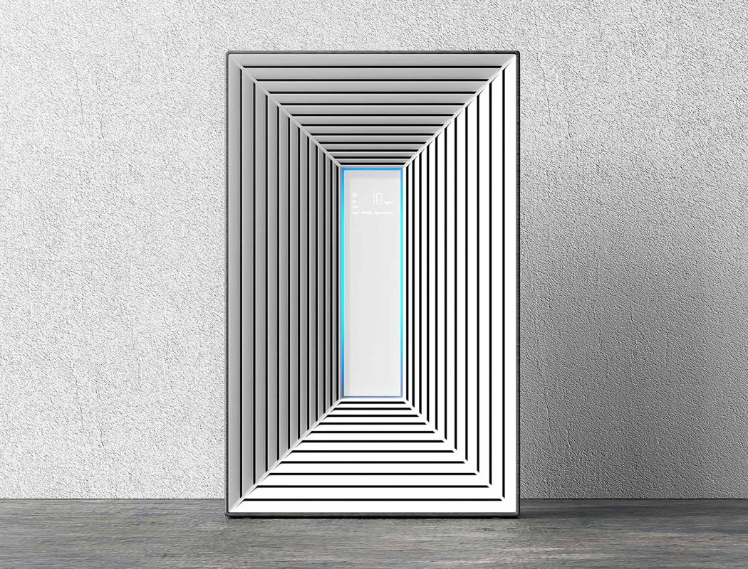 视觉“吸入感”,线条元素净化器