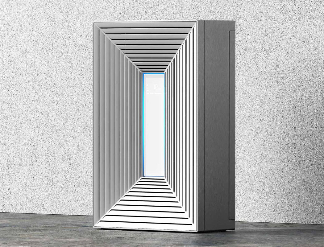 视觉“吸入感”,线条元素净化器