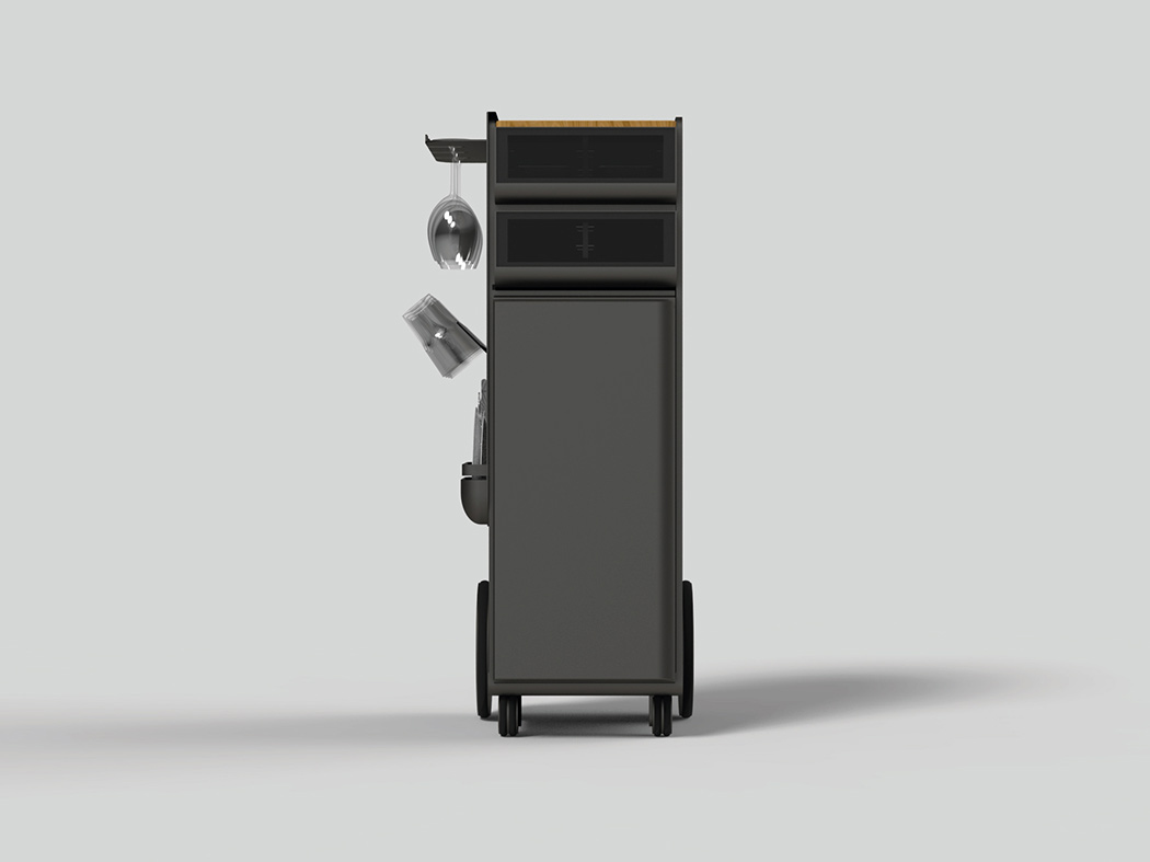 无需补充食物，在家的食品车