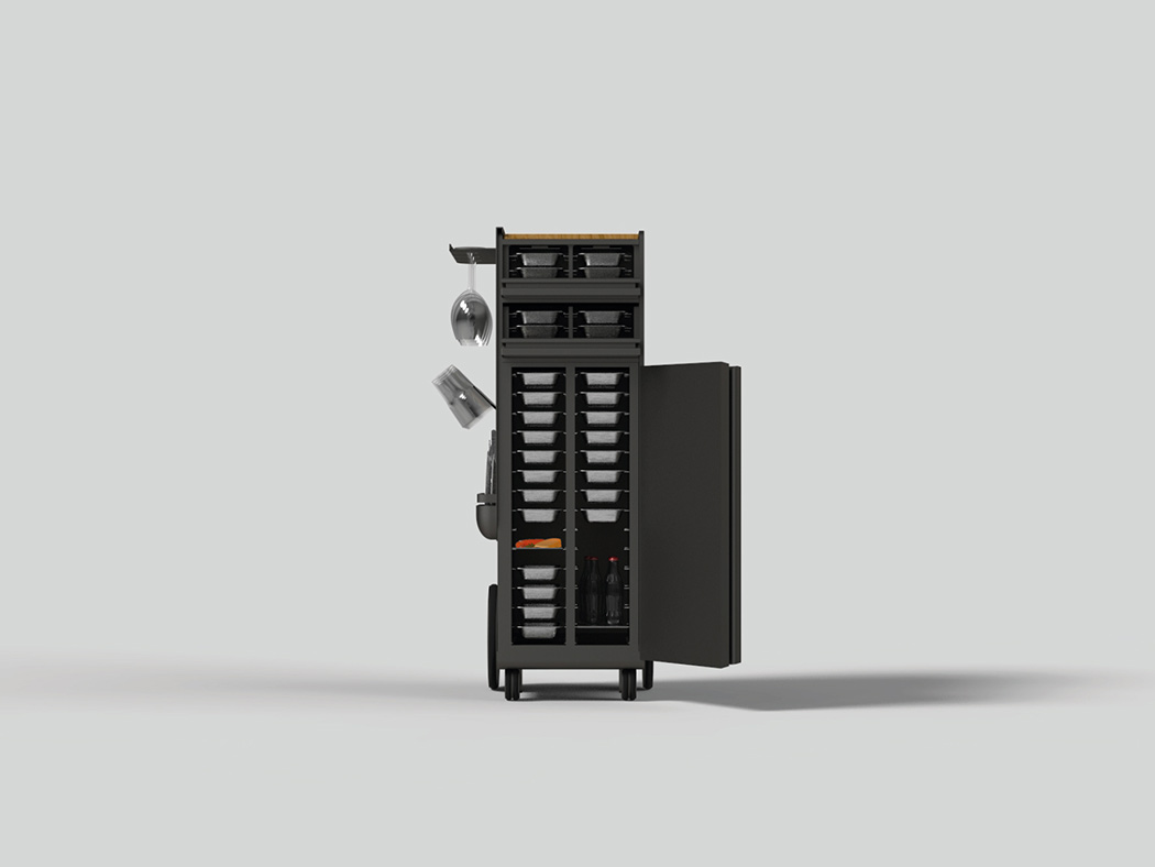 无需补充食物，在家的食品车