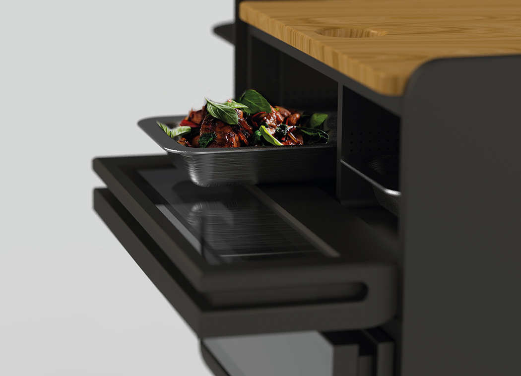 无需补充食物，在家的食品车