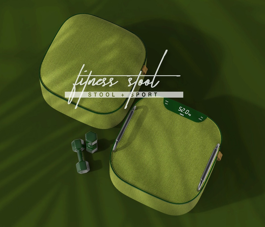 两用体操健身凳，配有刻度和沙袋