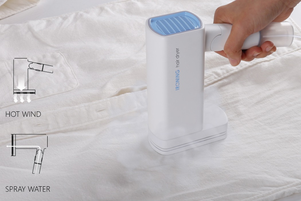吹风机和熨斗组合设计，使忙碌的旅行者更便利