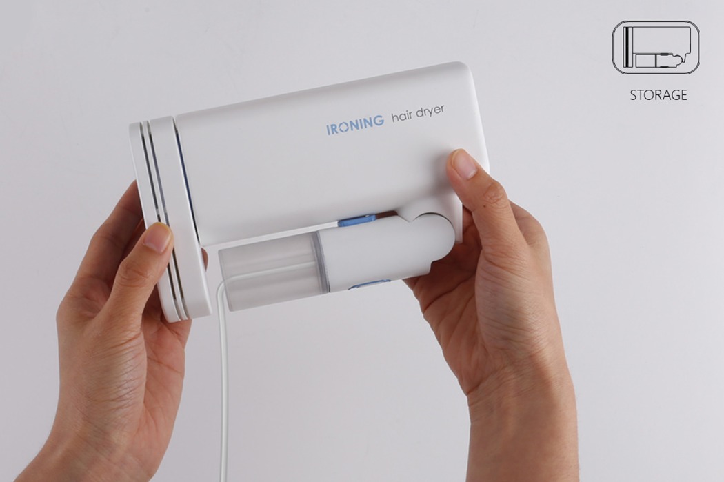 吹风机和熨斗组合设计，使忙碌的旅行者更便利