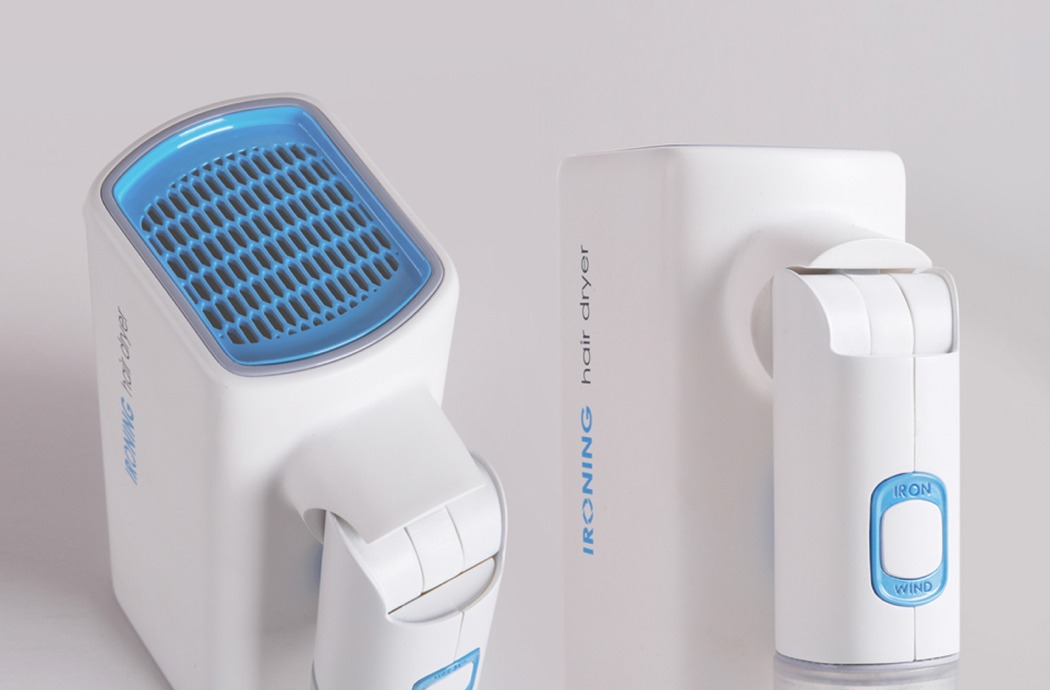 吹风机和熨斗组合设计，使忙碌的旅行者更便利