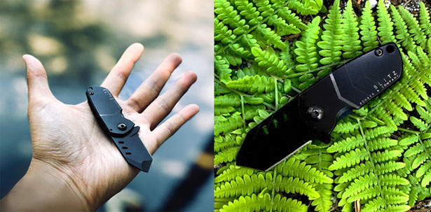 迷你Tanto战术小刀， 胖乎乎但很锋利