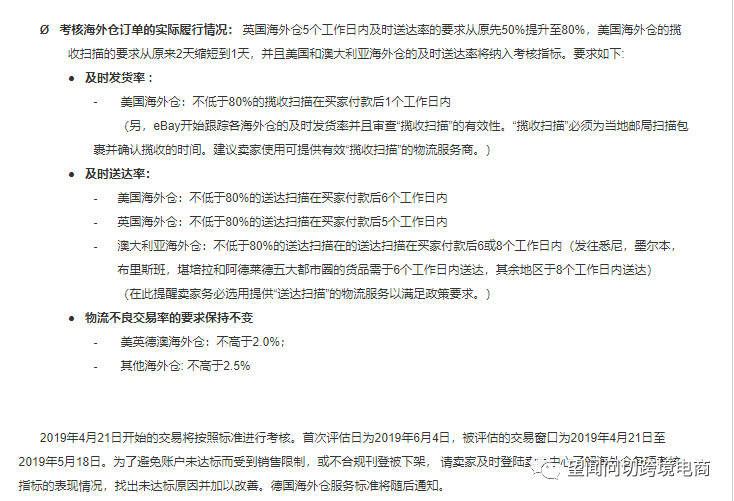 解读：ebay 海外仓又调整的新政策！