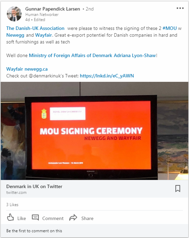 厉害！Newegg与丹麦政府建立合作关系了