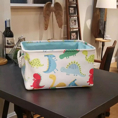 棉麻刺绣收纳筐,歪果仁所热衷的收纳物品