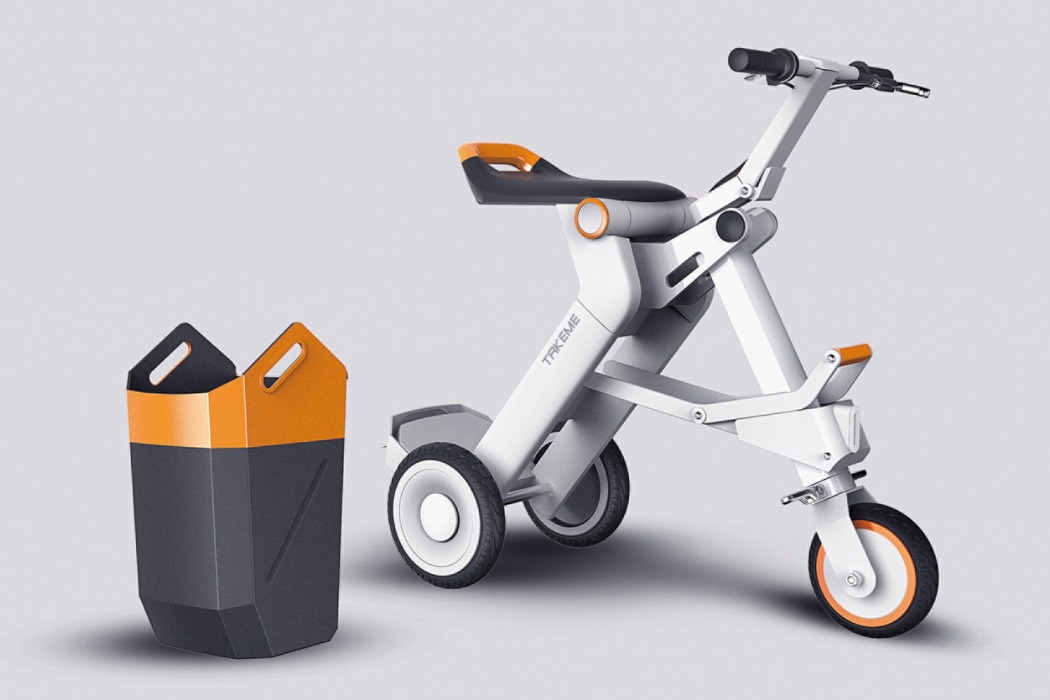 折叠三轮车，骑乘存储让二合一