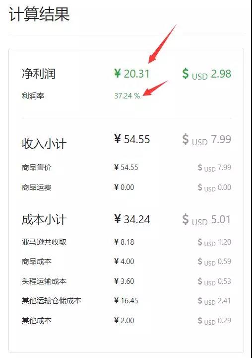 推荐一款实用工具：亚马逊成本利润计算器