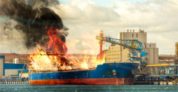 突發(fā)！KMTC一載有中國貨物的集裝箱船發(fā)生火災(zāi)，旺季物流或受影響