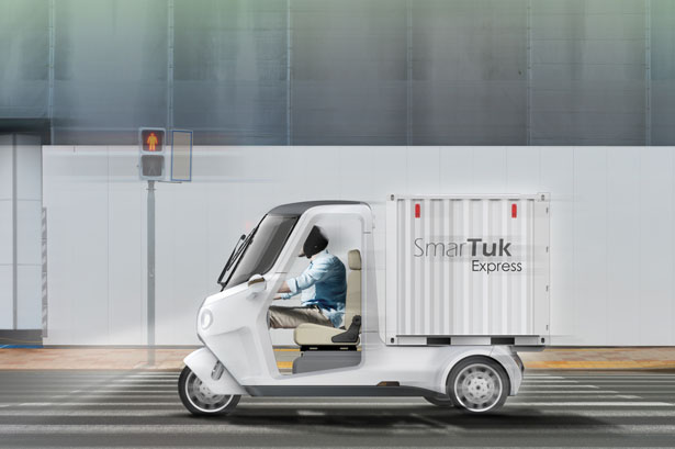 电动tuktuk车适用于交通拥堵街道