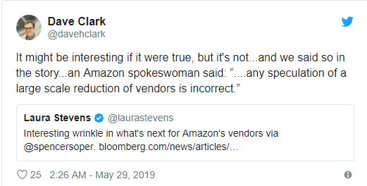 传数万亚马逊VC卖家将被清洗，亚马逊：“这是在凭空造谣”