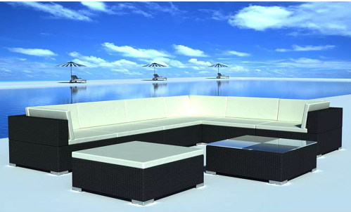 户外活动的家具用品，藤编椅沙发组合