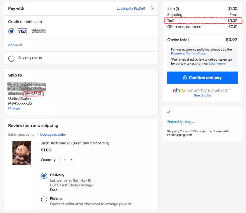 7月1日起，eBay向更多美国州征收互联网销售税