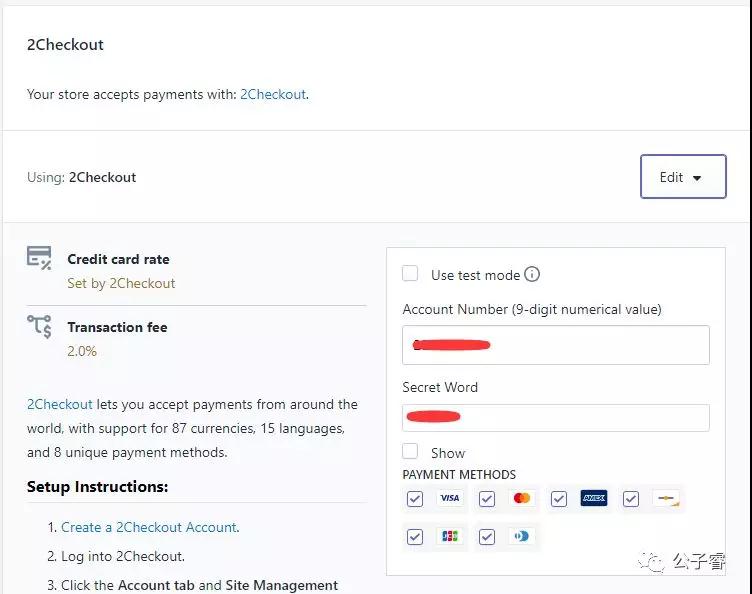 Shopify收款渠道有哪些？Shopify收款设置之Paypal&信用卡
