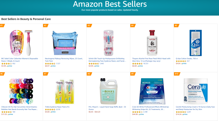 eMarketer预测：美容将成为亚马逊平台上增长最快的类别