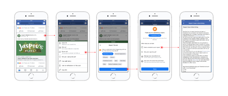 Facebook将在英国推出专门的反欺诈广告报告功能