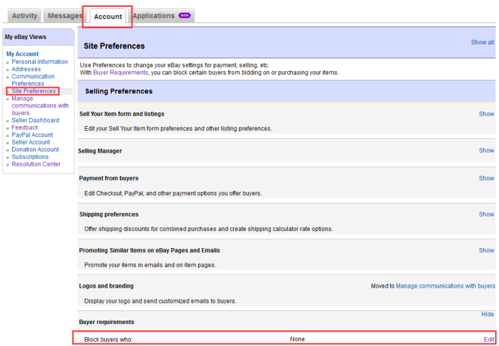 ebay如何屏蔽地区？ebay屏蔽地区列表设置