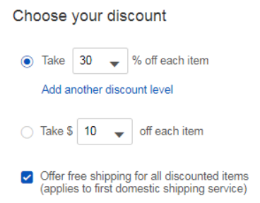 ebay的Marketing-Promotion-Sales event + Markdown工具