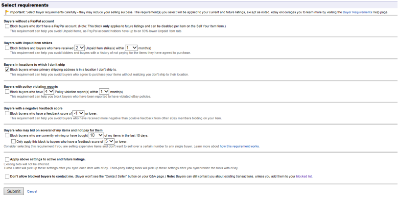 关于举报及阻止不受欢迎的eBay买家须知