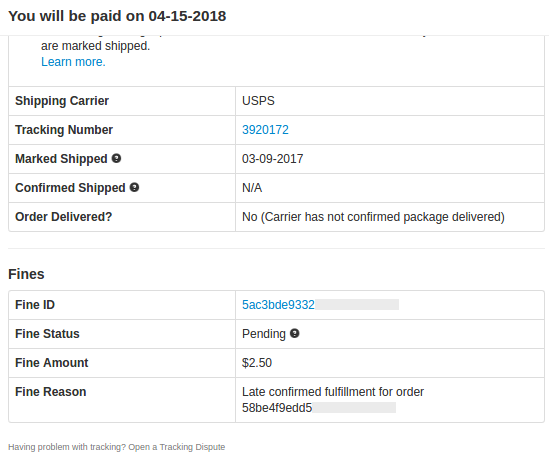 Wish延时发货罚款政策