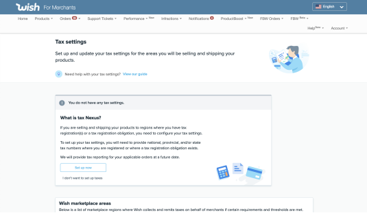 如何在wish的商户平台激活并编辑你的税务设置?
