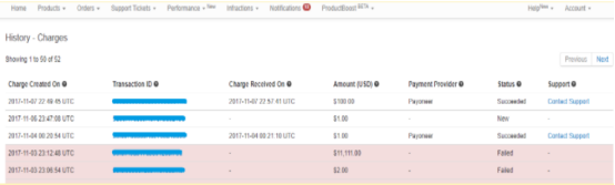 Wish商户使用Payoneer充值ProductBoost服务常见问题