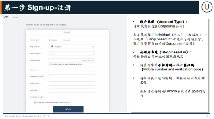 2020年Lazada新卖家入驻流程