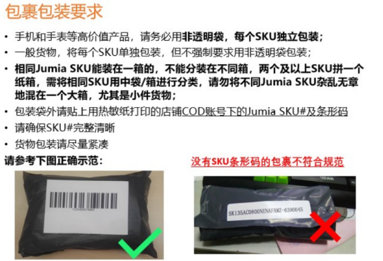 Jumia的FBJ空运发货指南