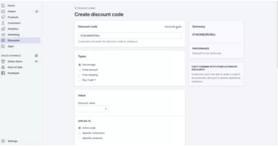 Shopify折扣代码类型有哪些？教你轻松设置优惠券折扣代码