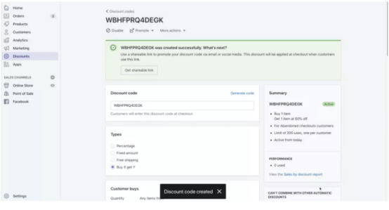Shopify折扣代码类型有哪些？教你轻松设置优惠券折扣代码