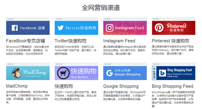 万全云电商：Facebook官方商务插件+独立站搭建，每天五块钱