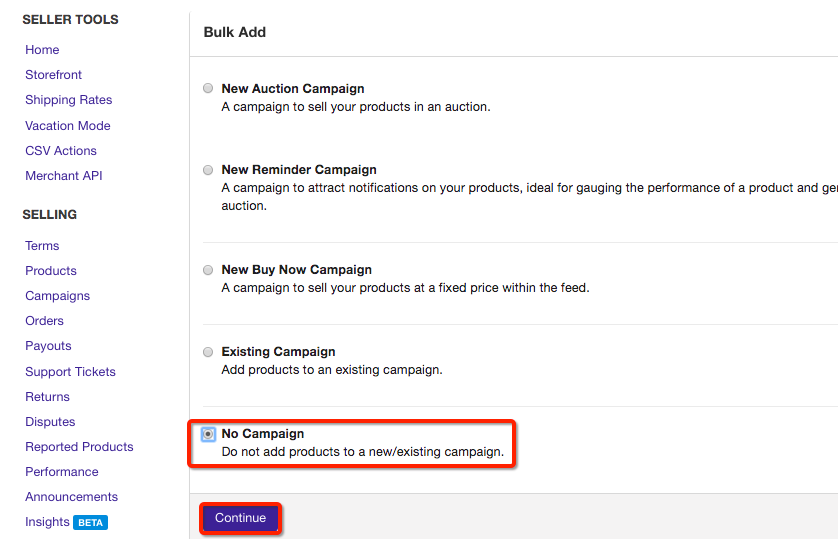 Tophatter创建产品规则变化！转变思路测试一口价！