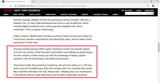 意大利年订购商家增长800%！意媒：我们的制造商靠阿里飞跃成长