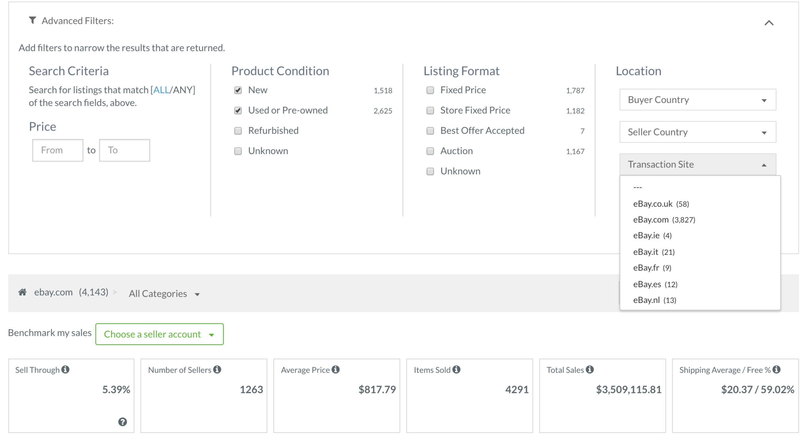 eBay卖家如何依靠Terapeak工具了解选品趋势？