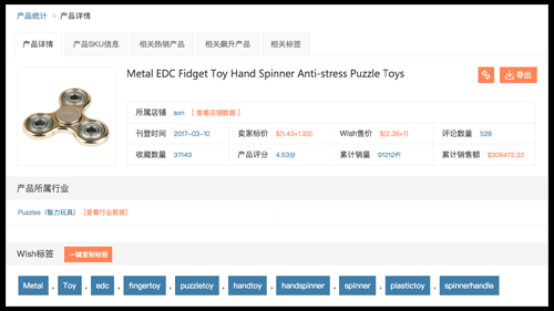 关于Wish选品之工具神器