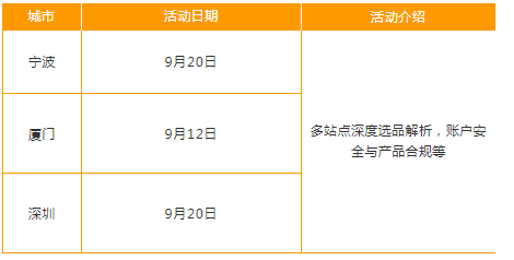 亚马逊全球开店9月线下活动时间安排表新鲜出炉啦~
