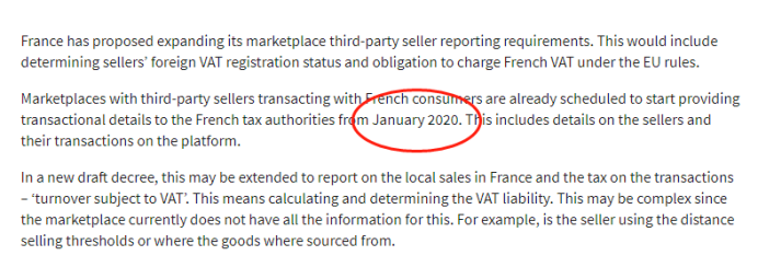 法国税务规则2021年1月后亚马逊卖家必须注册VAT税号