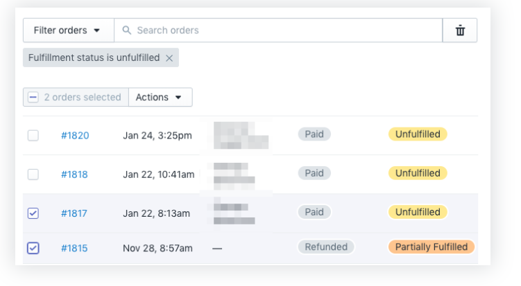 Shopify怎么一次手动发货多个订单？Shopify一次手动发货多个订单如何操作？