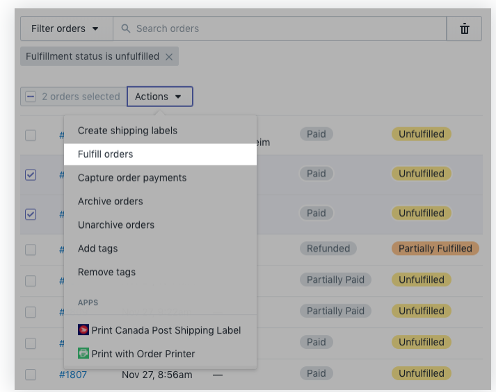 Shopify怎么一次手动发货多个订单？Shopify一次手动发货多个订单如何操作？