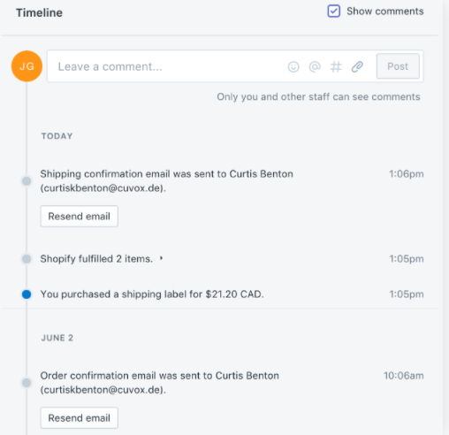 Shopify查看订单时间表操作：Shopify怎么查看订单付款活动？
