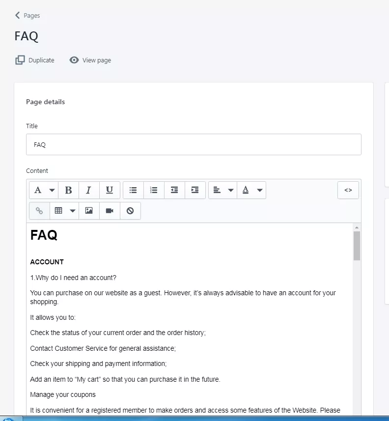 Shopify 出色的FAQ实例及FAQ页面布局实例教程插图(6)