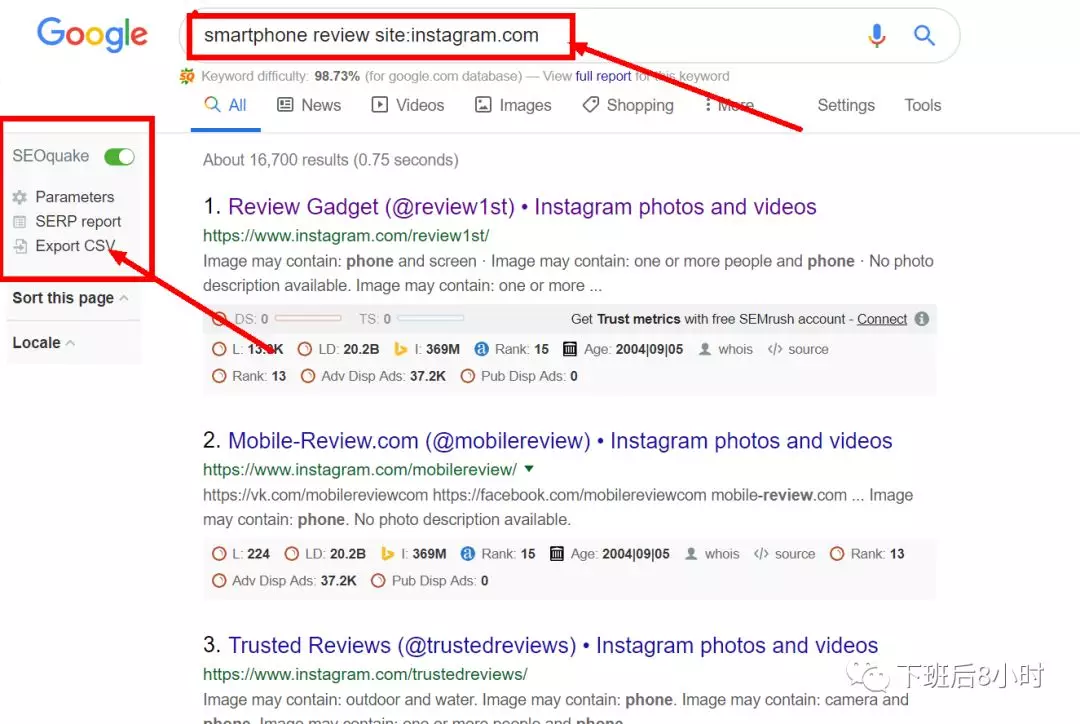 Instagram网红查找工具及利用谷歌直接搜索操作指南